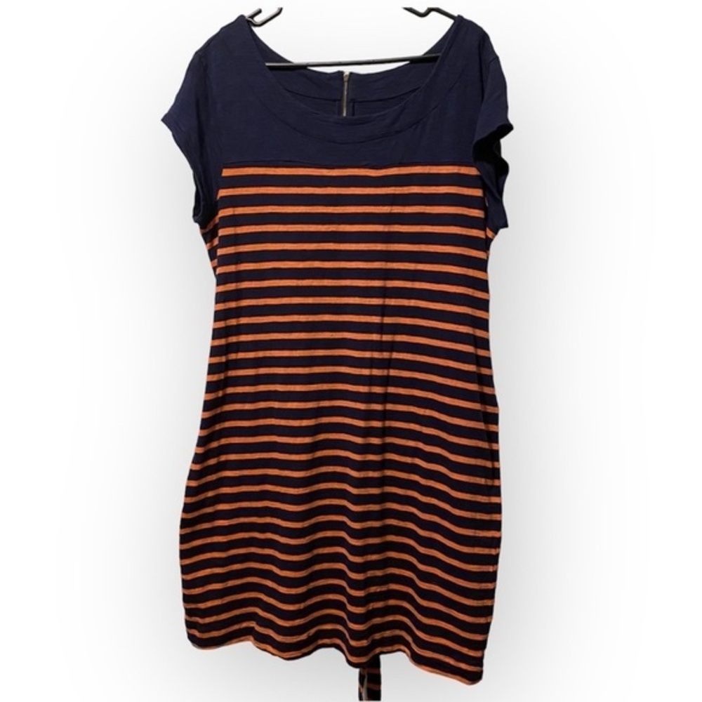 Merona Dress Women’s XL Ties Orange-Blue